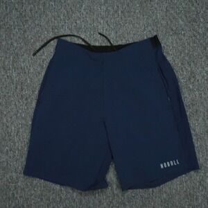 NOBULL Shorts Mens Medium Blue Performance Gym Crossfit Zip Pocket Training
